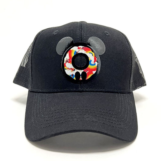 Mickey Donuts Premium Snapback Trucker & Baseball Caps,Stylish Designs for Disney Fans & Food Lovers