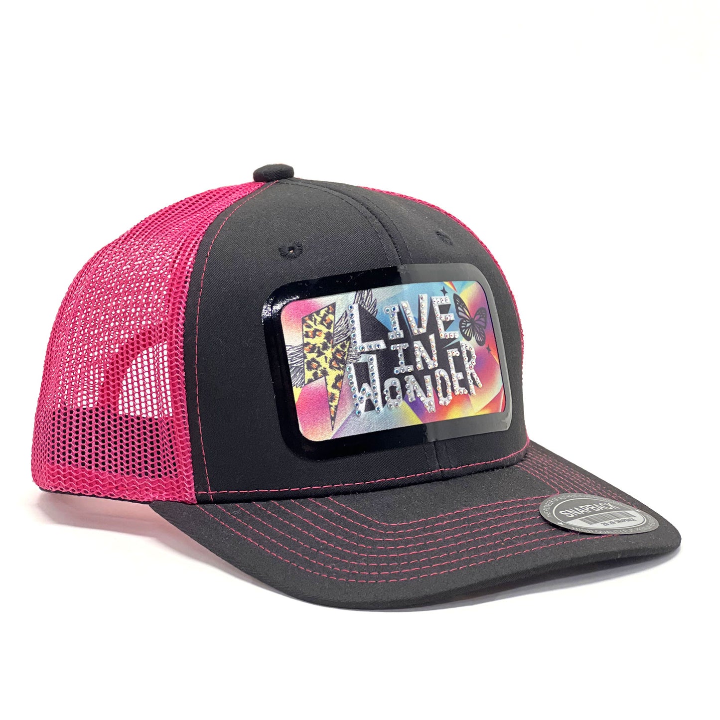 Inspiring Unisex 'Live In Wonder' Premium Mesh Trucker Hats