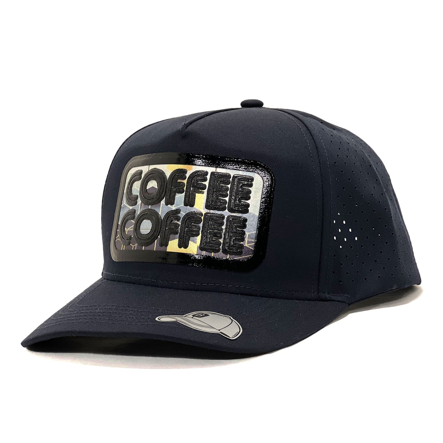 'Coffee Coffee' Lovers Vinyl Sublimation Premium Trucker and Adjustable Snapback Baseball Caps