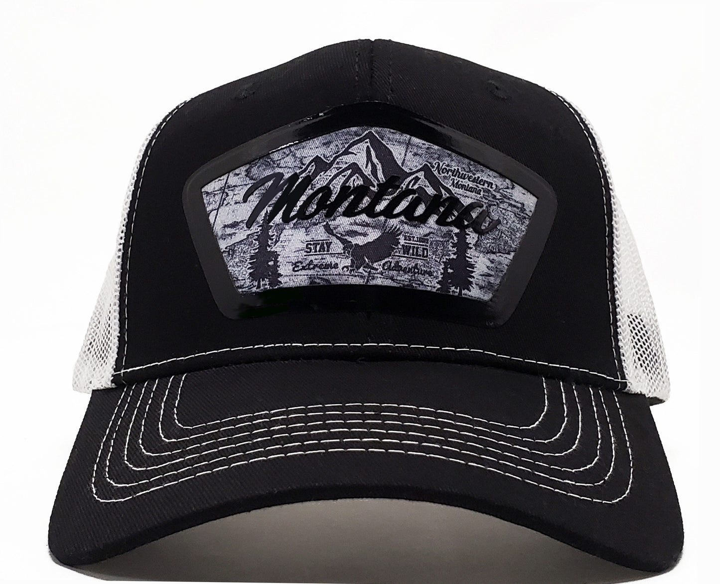 Montana Stay Wild Premium Trucker Hat & Snapback Baseball Cap Classic State-Inspired forOutdoor Fans