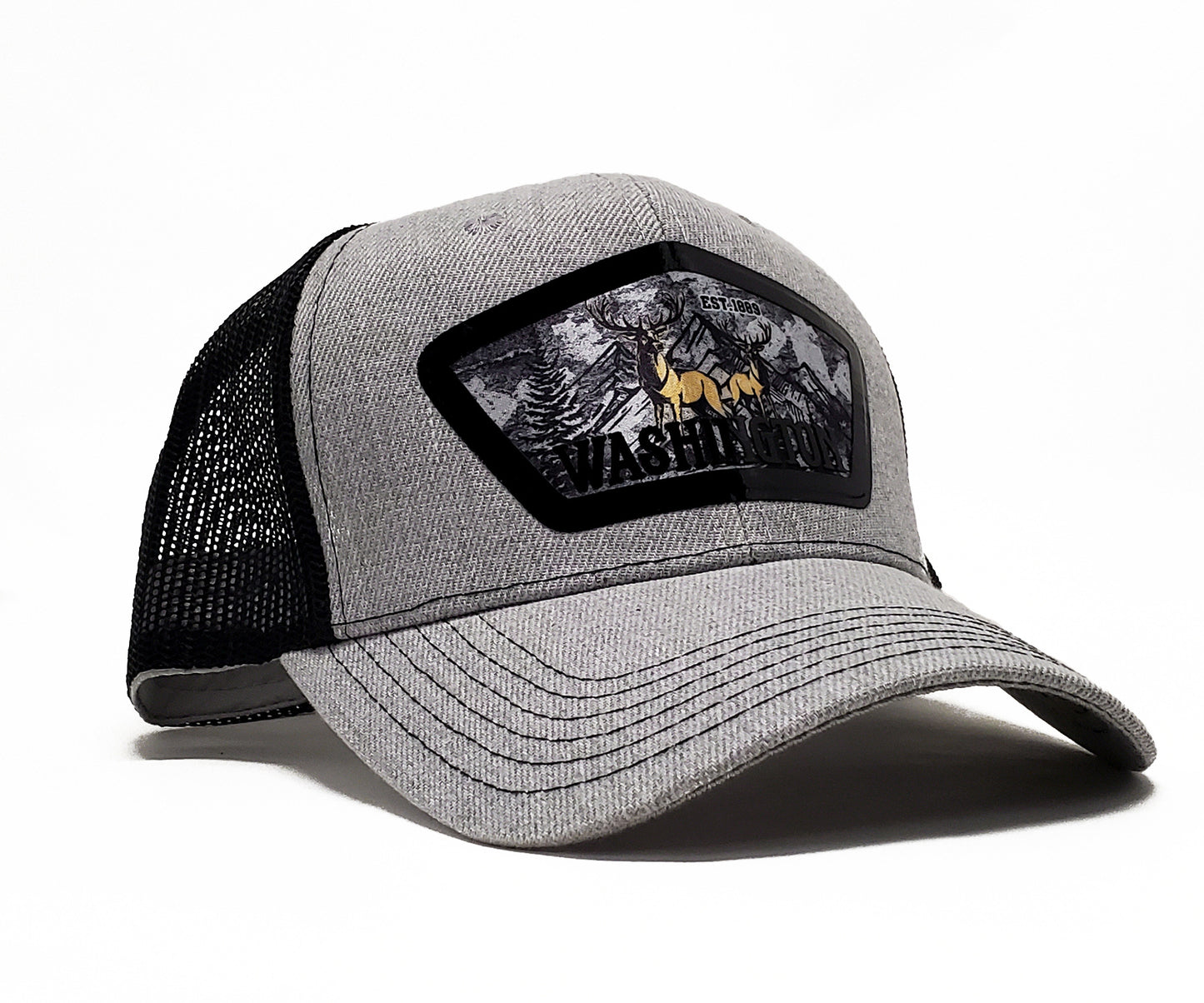 Unisex 'Washington State' Premium Breathable Trucker &  Ajustable Baseball Cap