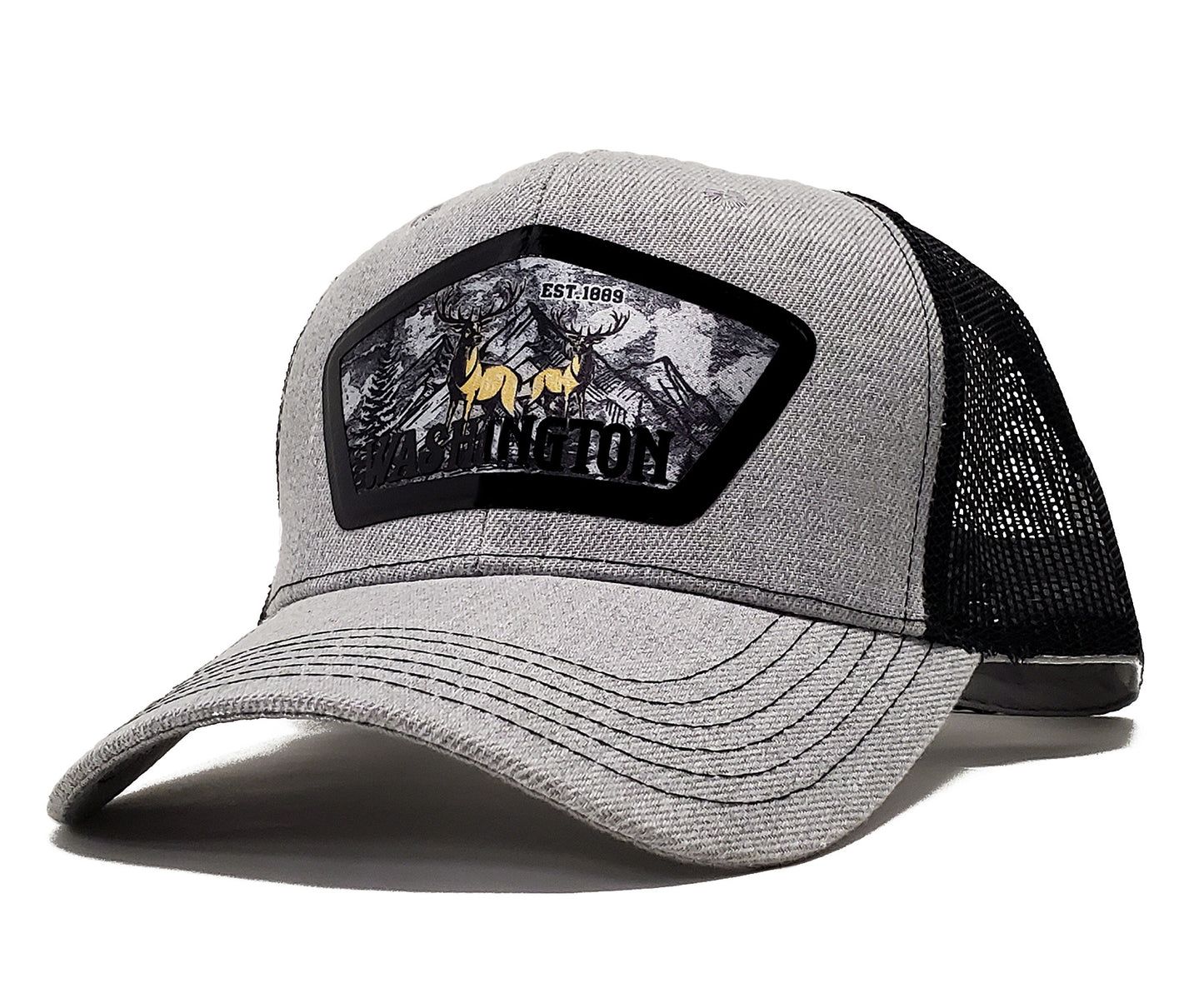 Unisex 'Washington State' Premium Breathable Trucker &  Ajustable Baseball Cap