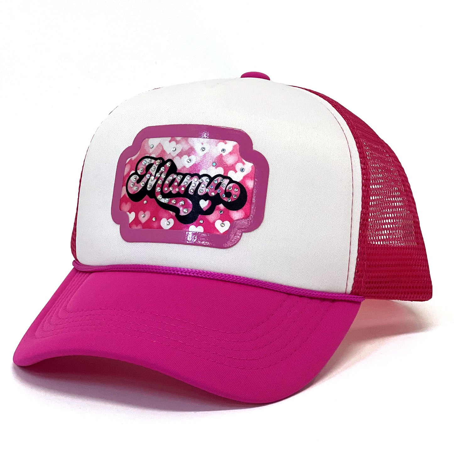 Mama Rhinestone Detail Premium Trucker & Baseball Cap:Fashionable Bling & Beauty for Stylish Moms