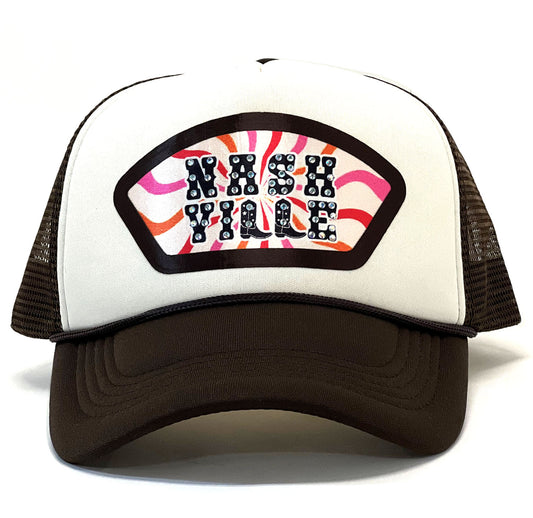 Nashville - Verbiage Stone & Patch Trucker Cap