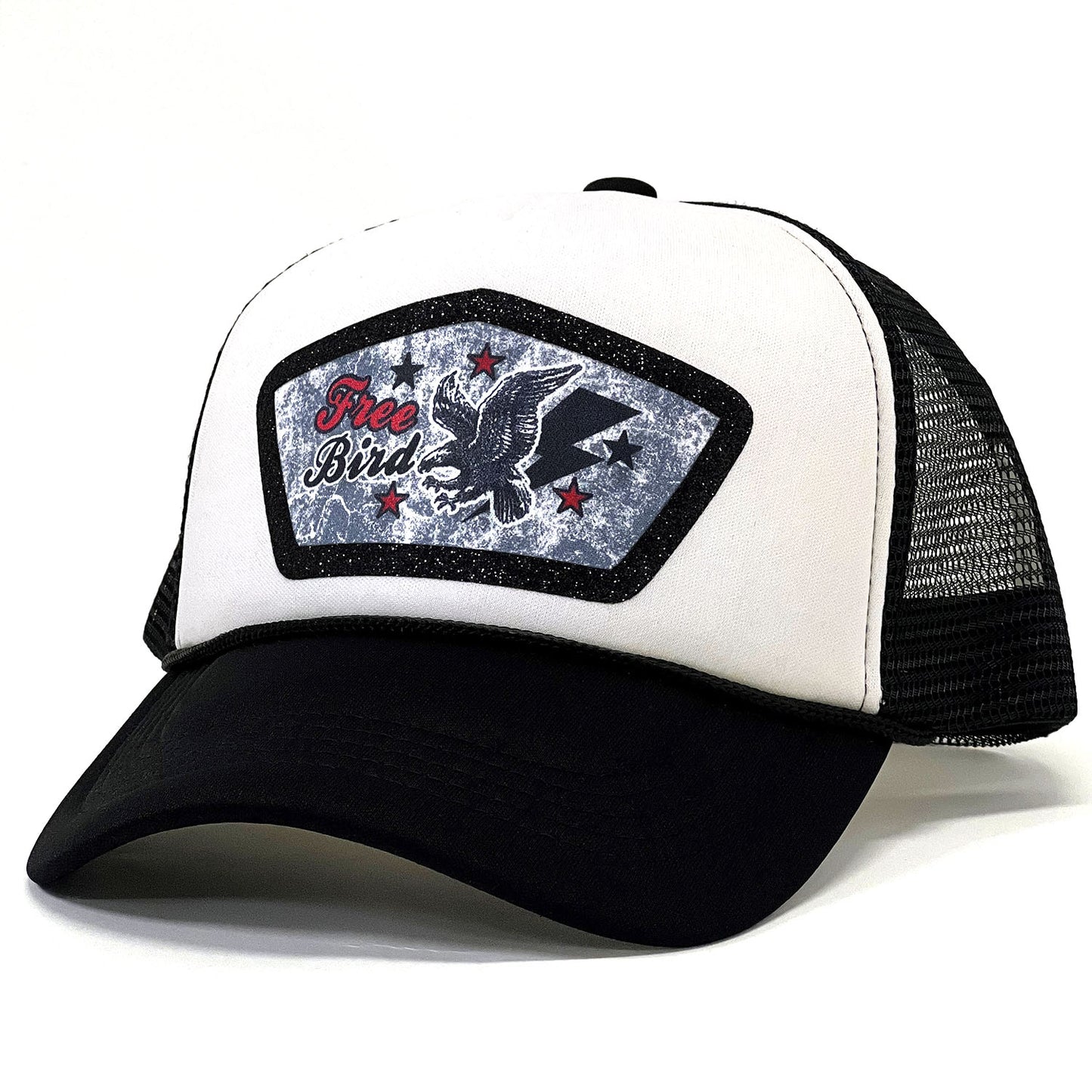 Breathable 'Free Bird' Premium Verbiage Snapback Trucker Cap