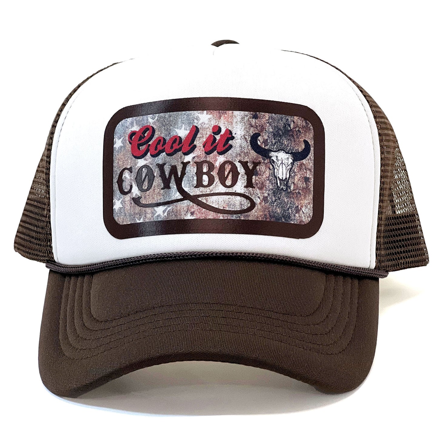 Snapback 'Cool It Cowboy' Western Style Trendy Trucker Cap