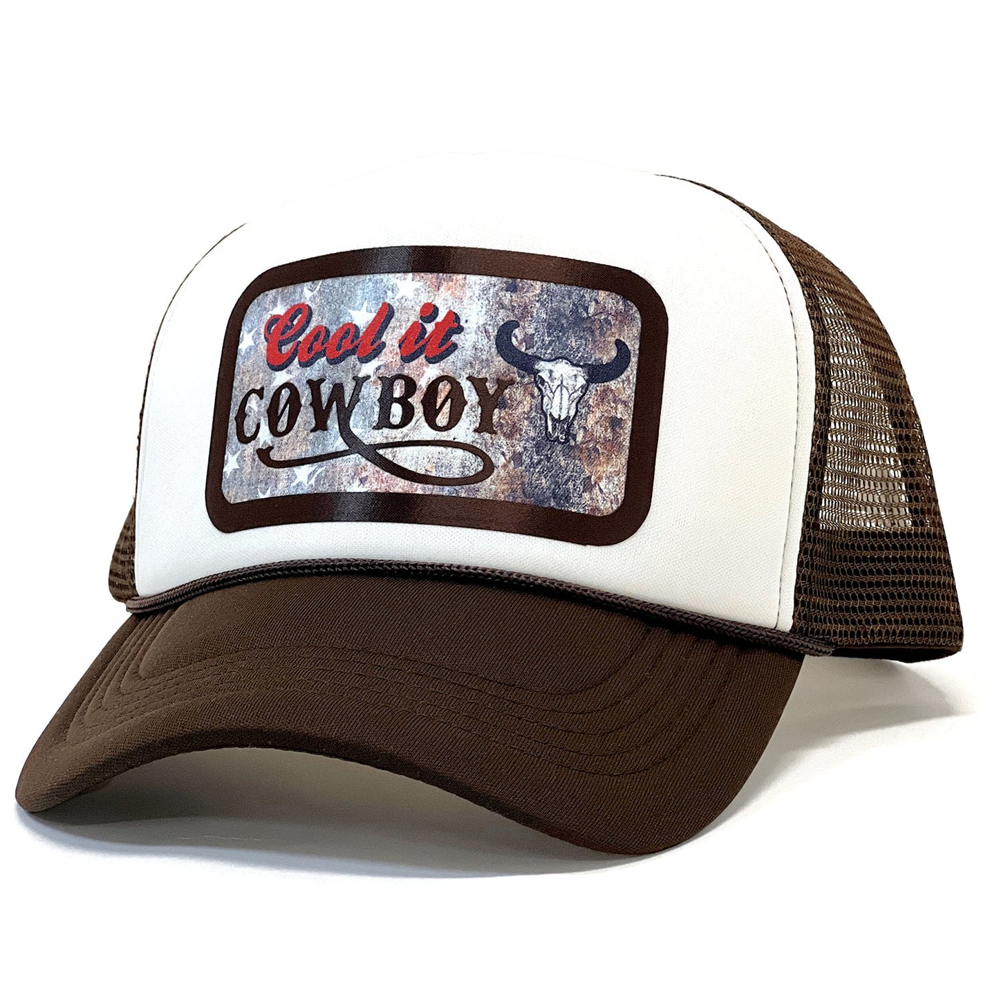 Snapback 'Cool It Cowboy' Western Style Trendy Trucker Cap