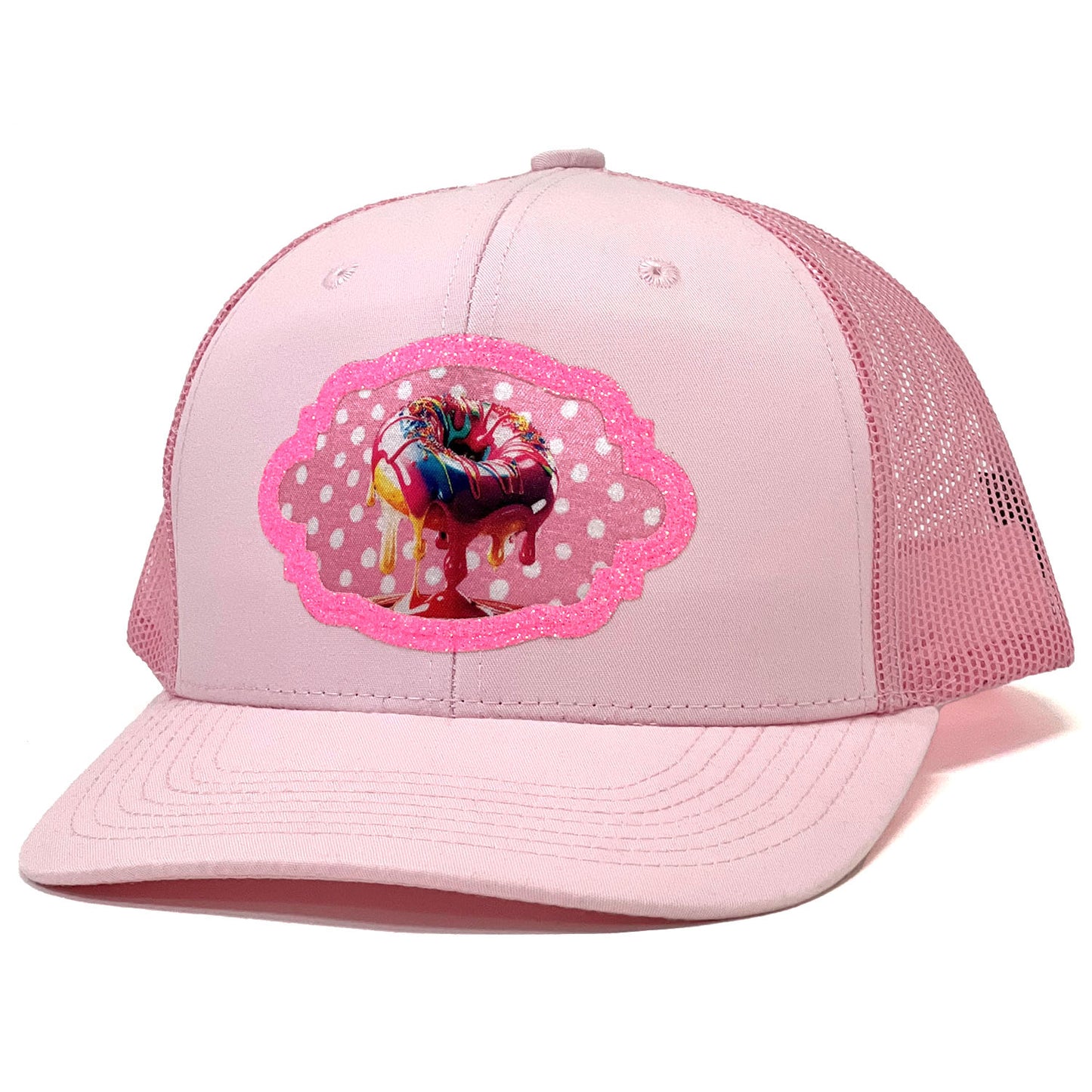 Glamorous 'Glazed Donuts Glitter' Trendy Premium Trucker Hat Stylish