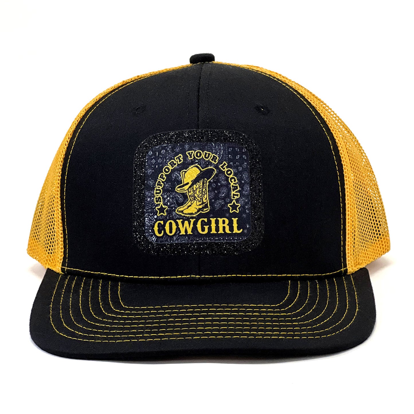 Support Your Local Cowgirl -Western Snap-Back Trucker Cap