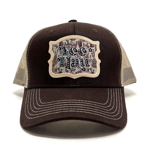 Yee Haw Premium Trucker Hat, Baseball Cap, Snapback: Western-Inspired Designs for Country & Outdoor Enthusiasts