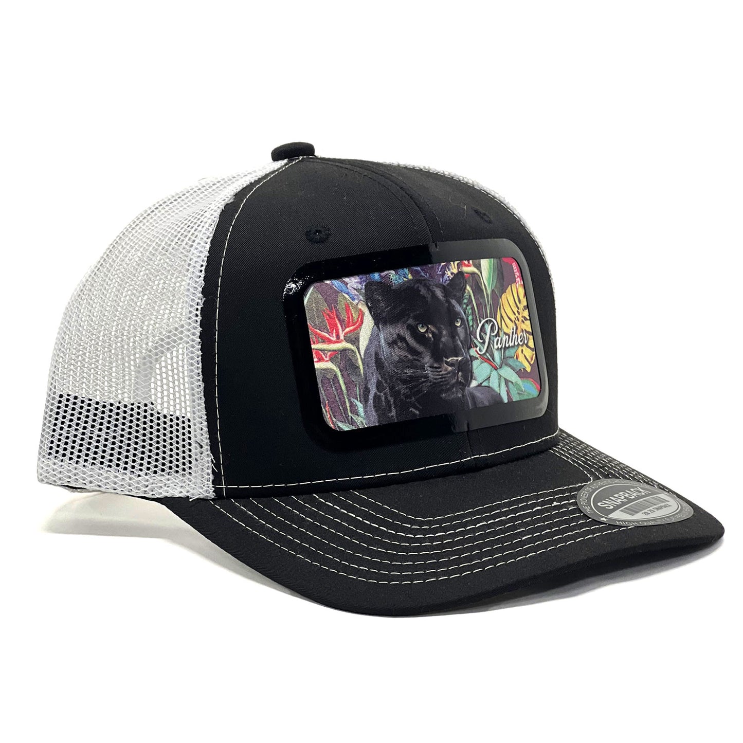 'Panther' Animal Prints Premium Trucker & Breathable Snapback Baseball Hats Featuring Unique Designs