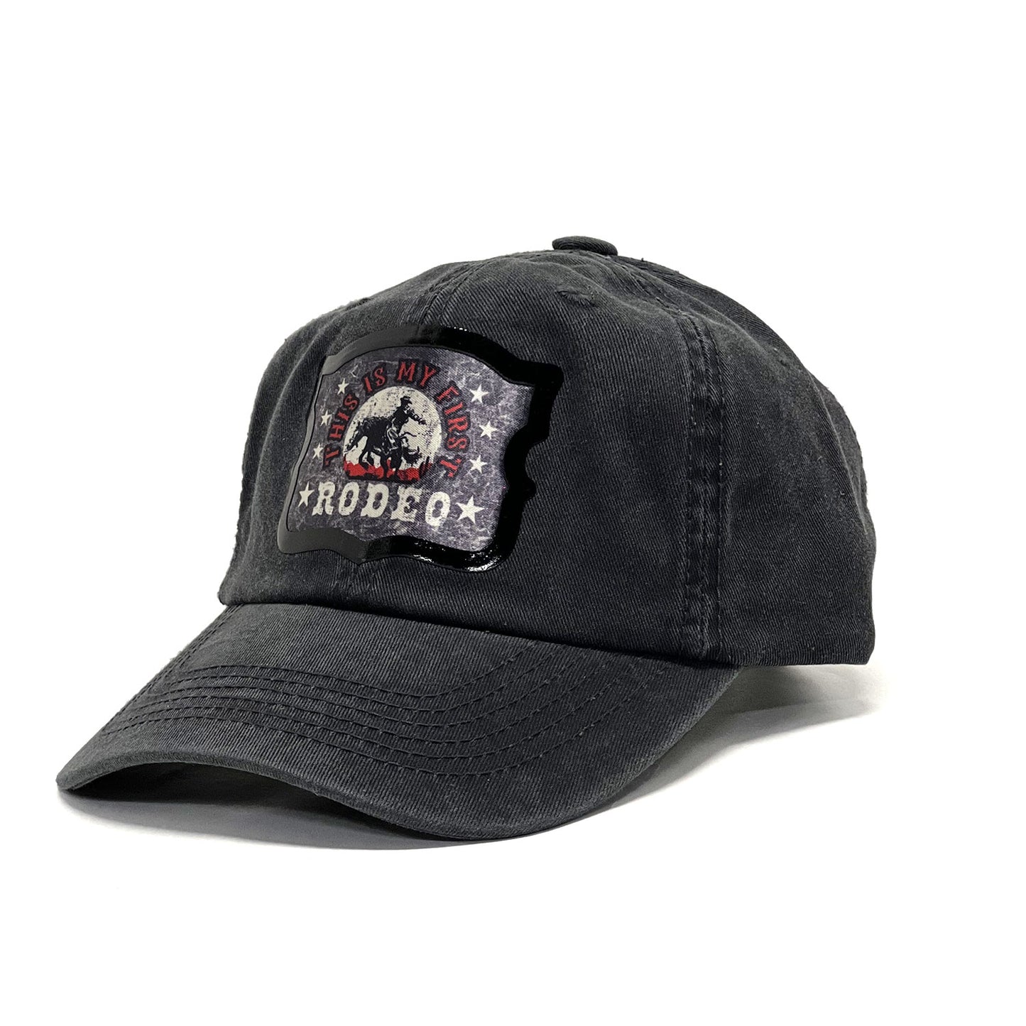 Rodeo-Inspired Western 'This is My First Rodeo' Premium Mesh Trucker Hat