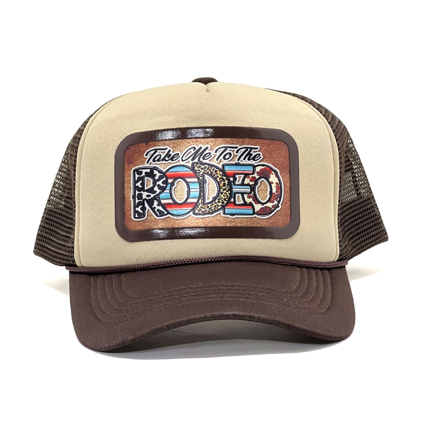 Western Inspired 'Take me to the Rodeo' Premium Snapback Mesh Trucker