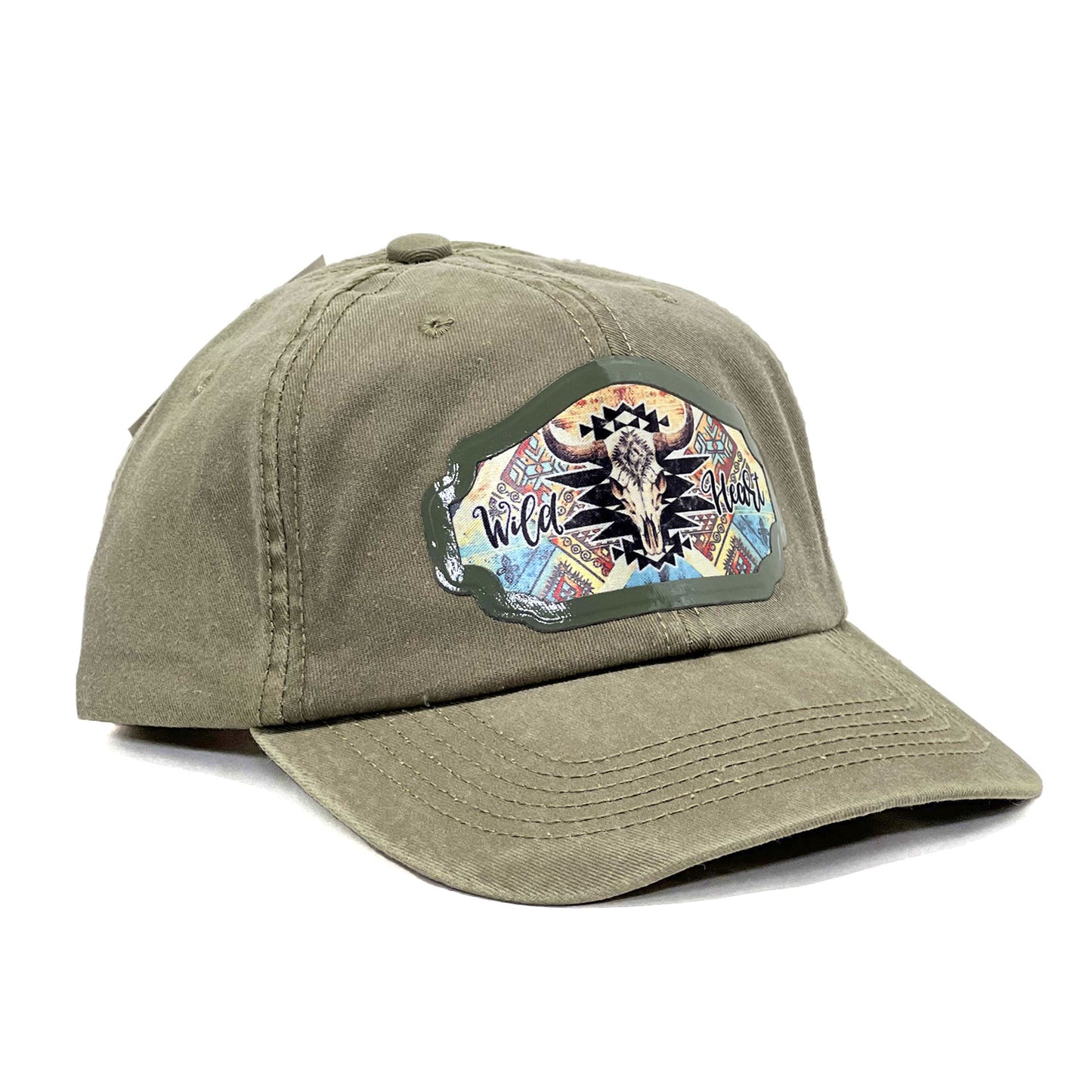 'Wild Heart' Western Style Snapback Baseball & Unisex Premium Trucker Cap, Country Cowboys Lovers