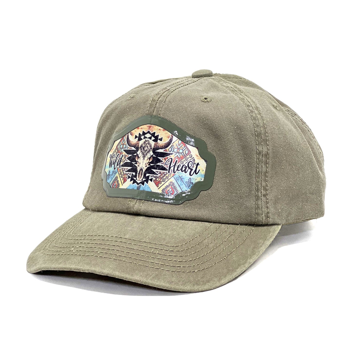 'Wild Heart' Western Style Snapback Baseball & Unisex Premium Trucker Cap, Country Cowboys Lovers