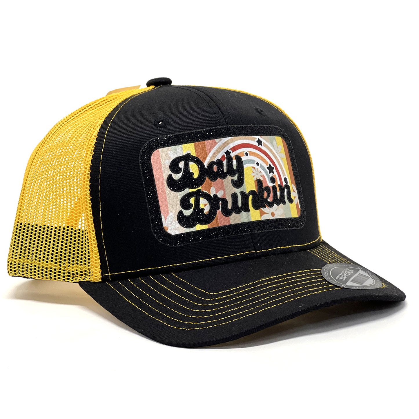 Premium "Day Drinkin" Baseball Cap & Trucker Hat Design, High-Quality, Vintage-Unique Unisex Styles