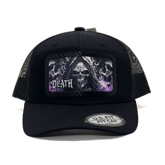 'Death' Metal Premium Breathable Trucker Hat Unisex Snapback Trendy Baseball Cap for Rock Lovers