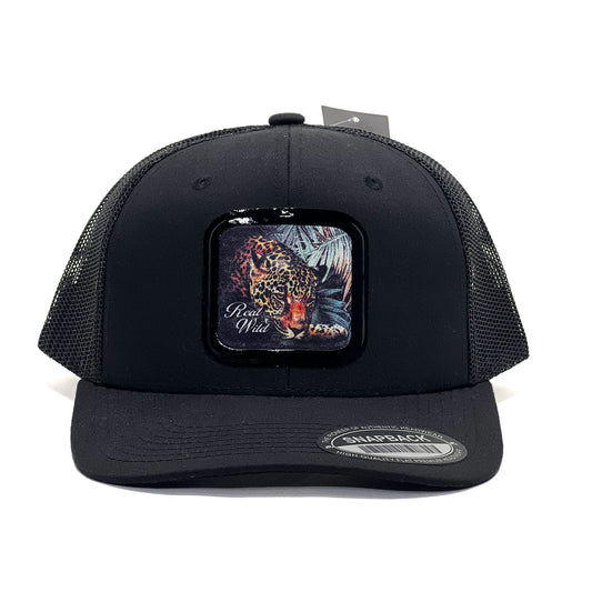 Wildlife-Inspired Snapback 'Real Wild' Animal Style Mesh Trucker Cap