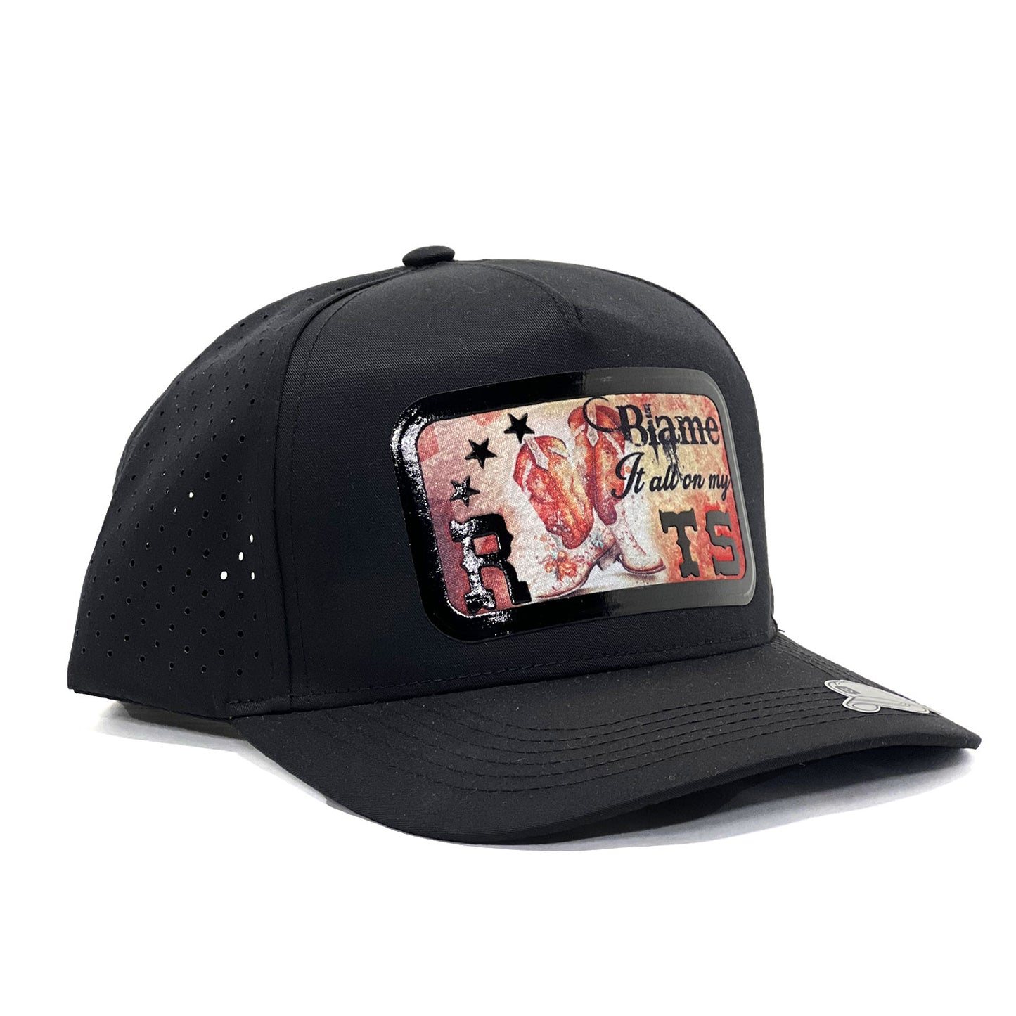 Vintage Western Trucker Hat ‘Blame It All On My Roots’, Premium trendy Snapback Baseball Cap Unisex