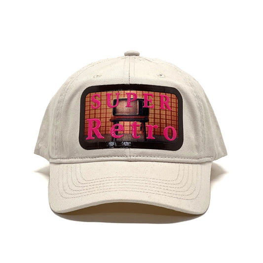 'Super Retro' Vintage Puff Print Breathable Trucker Cap Unisex Snapback Vinyl Patch Baseball Hat