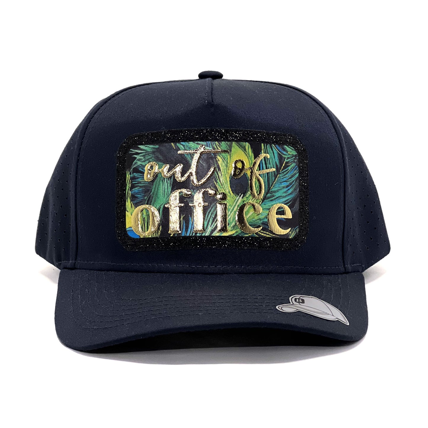 Vacation-Inspired 'Out of Office' Puff Print Premium Snapback Trucker Cap