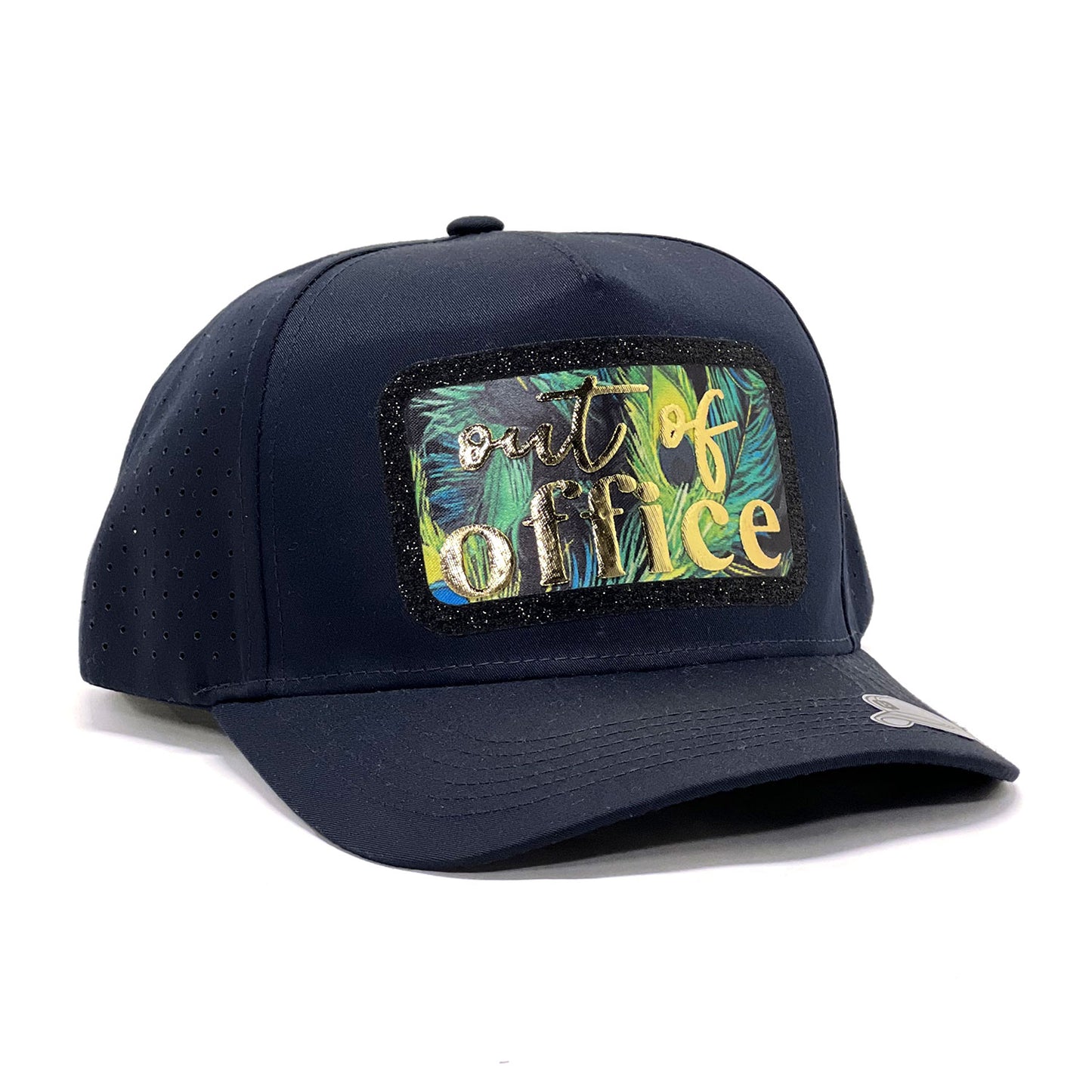 Vacation-Inspired 'Out of Office' Puff Print Premium Snapback Trucker Cap