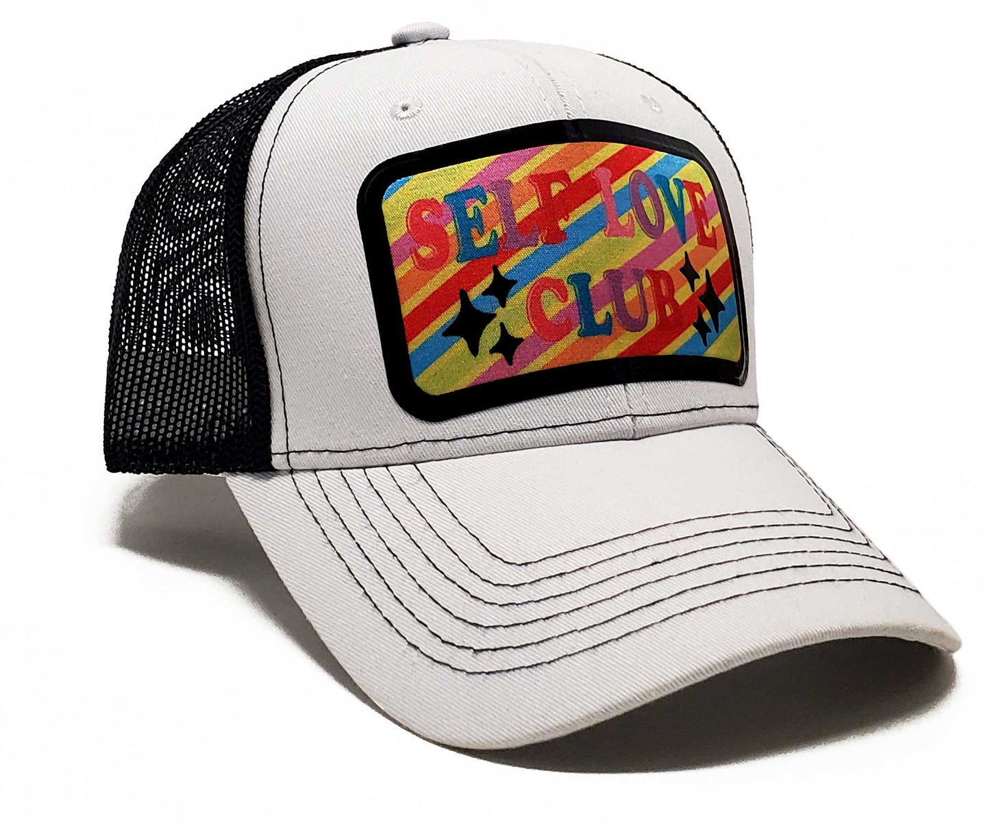 'Self Love Club' Fitted Snapback Baseball Cap & Premium Trendy Trucker Hat, Fashion Lovers Hats