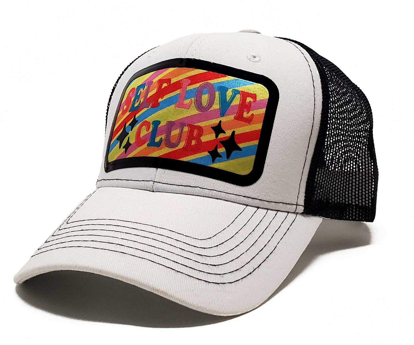 'Self Love Club' Fitted Snapback Baseball Cap & Premium Trendy Trucker Hat, Fashion Lovers Hats