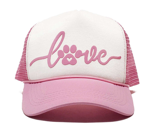 Love Pets Premium Trucker & Snapback Baseball Cap, Adorable for Casual Outfits–Comfortable & Stylish