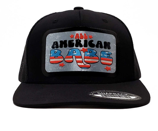 All American Babe Unisex Premium Baseball & Snapback Trucker Caps,  American-Inspired Accessories