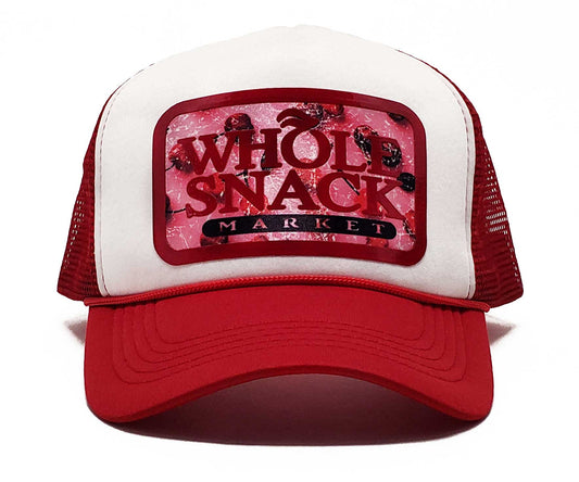 Whole Snack Vinyl Sublimation Patch Premium Snapback Trucker & Baseball Cap, Comfortable & Trendy