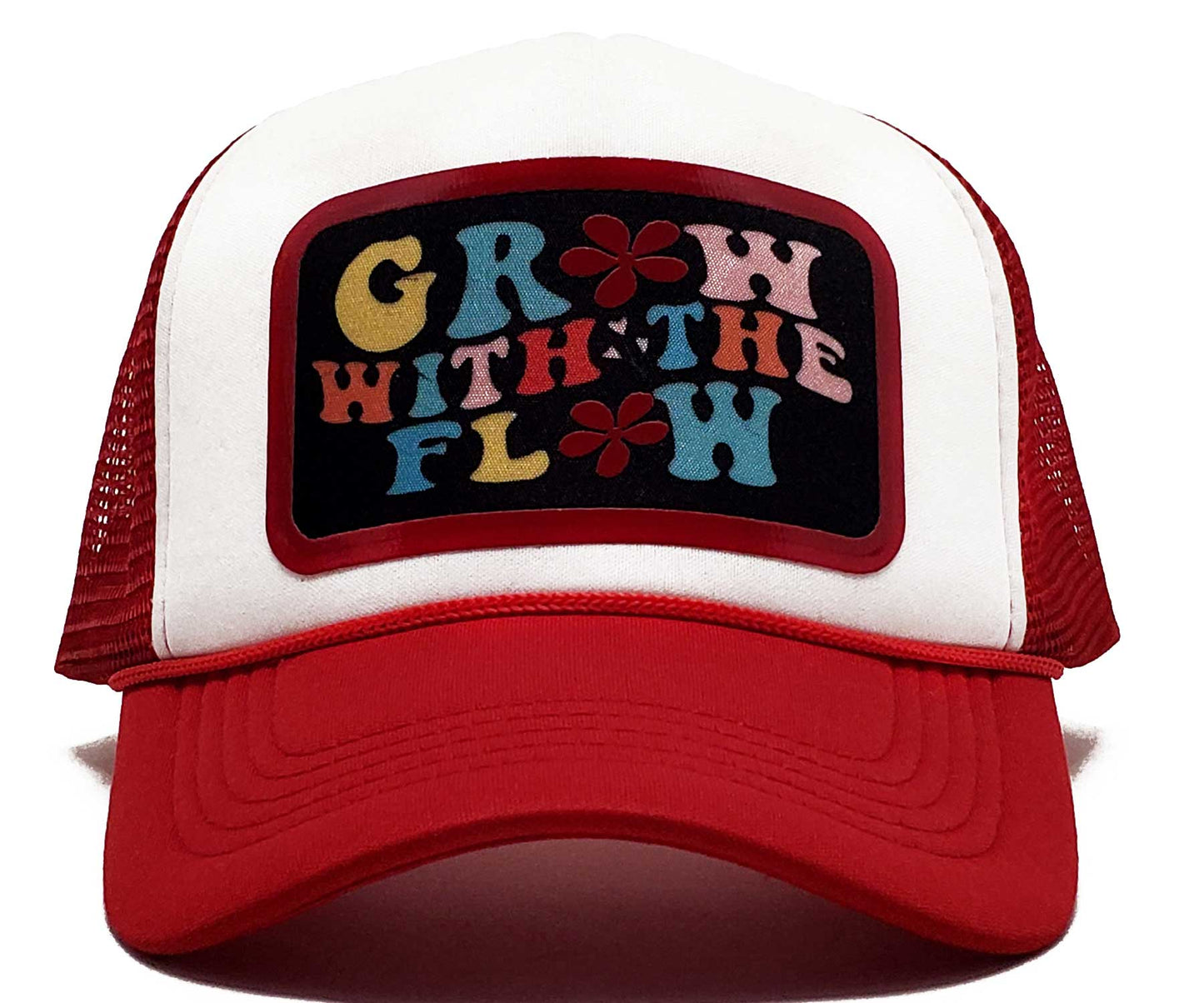 Inspiring Positive 'Grow With The Flow' Premium Snapback Trucker Hat