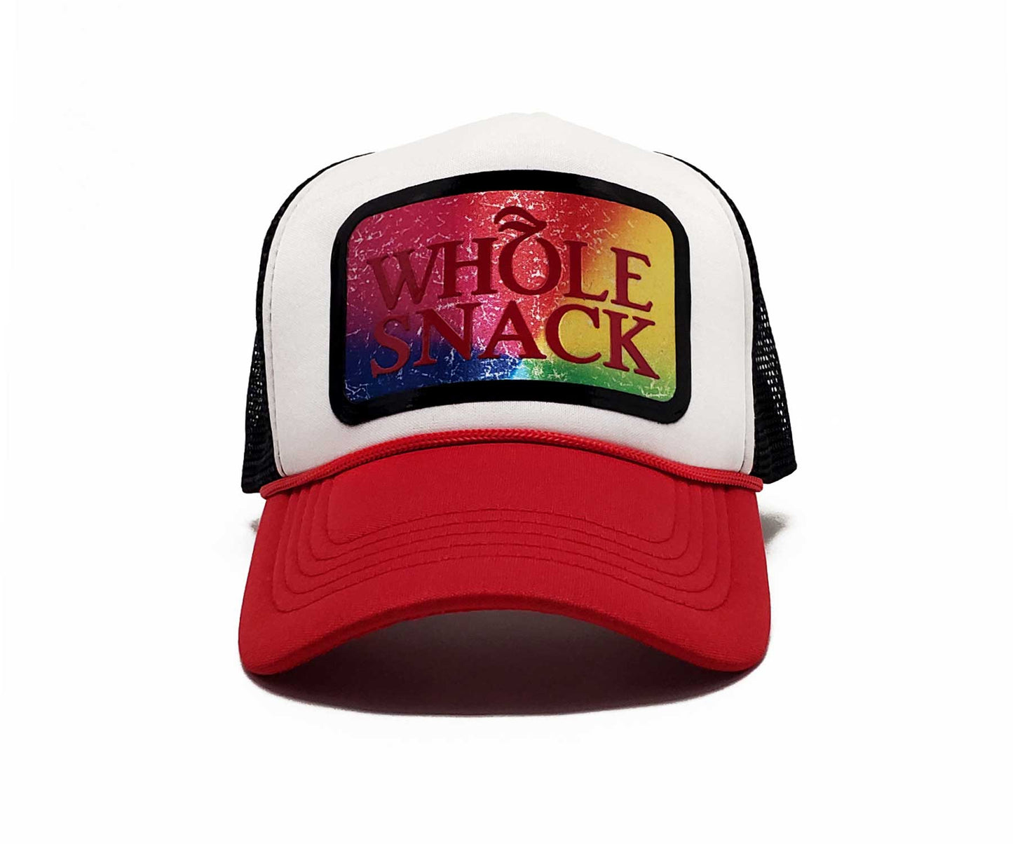 Whole Snack Vinyl Sublimation Patch Premium Snapback Trucker & Baseball Cap, Fun & Eye-Catching